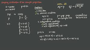 Sampling Distribution Of The Sample Proportion Krista King Math Online Math Help