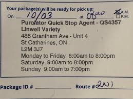 Got this from Purolator saying the missed my package, do I have to go to  the address to pick it up? : rshipping
