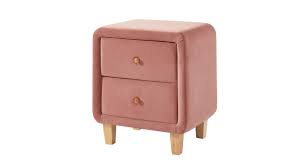 Table de chevet scandinave 1 tiroir blanc et chêne mahe. Table Chevet Scandinave En Velours Rose Blush 2 Tiroirs Collection Milo Homifab