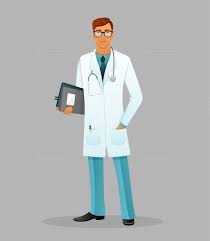 vector illustration of doctor man doctor drawing human logo doctor