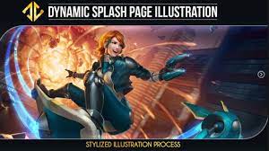 Artstation Dynamic Splash Page Illustration Tutorials