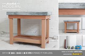 ep38 wood + concrete kitchen island