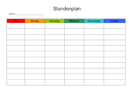 Tabellen bestehen aus zellen, die in reihen (zeilen) und spalten unterteilt sind. Stundenplan Vorlage Word Excel Kostenlos Downloaden