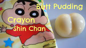 Crayon Shin Chan Butt Pudding - Whatcha Eating? #114 - YouTube