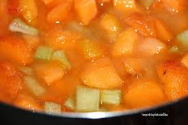 Confiture Rhubarbe Abricots Les Petits Plats De Bea Confiture Rhubarbe Confiture Rhubarbe