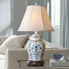 Table Lamps English Blue And White Porcelain Temple Jar Table Lamp In 2020 Ginger Jar Lamp Jar Table Lamp Table Lamp