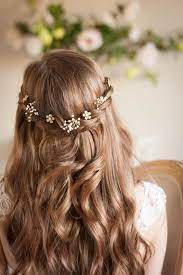 Elegant Brides Bridesmaids Hairstyle For Long Hair Weddings Wedding Hairstyle Wedding H Kommunion Frisur Madchen Hochzeitsfrisuren Geflochtene Frisuren