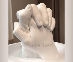 Happy 1st Year Anniversary Couplecasting Handcasting Happyanniversary Lifecasting Casting Kit Clay Handprint Hand Molding