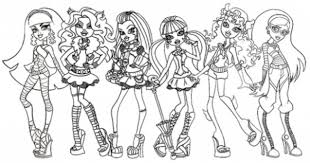 Monster high baby coloring pages. Gratis Malvorlagen Monster High Coloring And Malvorlagan