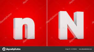 Download White 3d Alphabet Letter N Isolated On Red Background Stock Image Lettering Alphabet 3d Alphabet Red Background