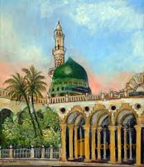 Semasa jemaah arab berbuka puasa di masjid nabawi, kurma segar merupakan salah satu juadah mereka. Lukisan Masjid Nabawi Cikimm Com