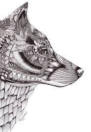 Livre de coloriage pour adultes avec coloriage mandala animaux adulte tete de lion jecolorie com. 1001 Astuces D Artiste Pour Apprendre A Realiser Un Dessin De Loup Loup Mandala Dessin De Loup Loup Tribal
