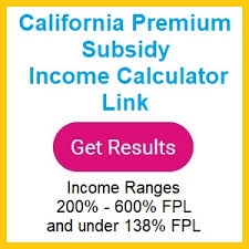 Covered California Premium Health Insurance Subsidy