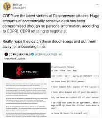 As cd projekt red announced cyberpunk 2077 source code was being ransomed after a hack, the internet does what it does best: Cd Projekt Red Has Been Hacked Cyberpunk 2077 Witcher 3 Source Codes Stolen Wtf Gallery