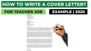 Writing a great teacher cover letter is an important step in getting hired at a new job, but it can be hard to know what to include and how to format a cover letter. How To Write A Cover Letter For A Teacher Job Example Youtube