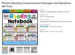 This gives students the opportunity to decode the words in isolation before encountering them in context. Phonics Reading Comprehension Passages And Questions All Year Send The Pdf Electronic File Aliexpress