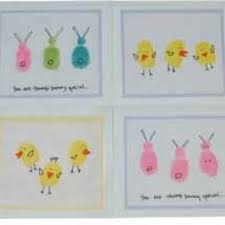 Happy easter cards can bring so much joy to the family when they are handmade by the children, rather than the usual easter greeting cards found in the shops. Fingerprint Easter Cards Easter Cards For Kids To Make Easter Projects Easter Cards Easter Art