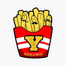 Learn how to pronounce the french letter y, including when it occurs with other letters to form new vowel . Alphabet Letter Y Cute French Fries Poster By Kidsmonogram Redbubble
