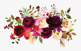 Bouquets of watercolor flowers, floral decor, wedding template, beautiful bouquet, purple flower. Transparent Fall Flowers Png Burgundy Watercolor Flowers Free Png Download Transparent Png Image Pngitem