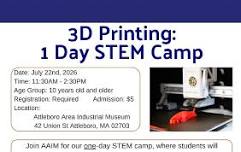 3D Printing: 1 Day STEM Camp