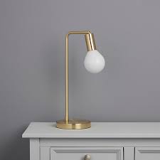 Update your living room lighting with a standing lamp with a warm white bulb. Channing Matt Gold Effect Led Table Lamp Diy At B Q