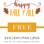 I chose to use the risthi font i purchased at thehungryjpeg to create the word art. Free Happy Fall Y All Svg Dxf Png Jpeg Designs By Winther