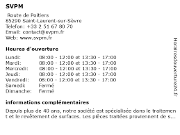 We did not find results for: á… Horaires D Ouverture Svpm Route De Poitiers A Saint Laurent Sur Sevre