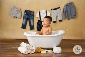 50 cute and creative baby photo shoot ideas. Baby Milk Bath Photography Singapore 100 Days Or Sitters
