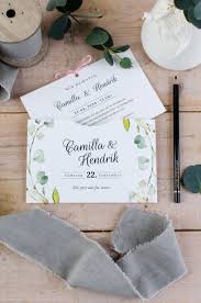 Greenery Einladung Zur Hochzeit Als Einsteckkarte Mit Blattern In Aquarelloptik Als Kranz Der Serie Cami Hochzeitseinladung Einladungen Hochzeit Karte Hochzeit