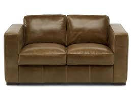 Splendide canapé 3 places en cuir tabac. Canape Fixe 2 Places En Cuir Havane Coloris Marron Vintage Vente De Canape Droit Conforama