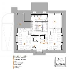 Inkiostro Restaurant Studio Nove A2c Floor Plan Planta Baixa Plantas