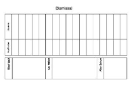 Dismissal Chart And Bus Map Free Bus Map Classroom