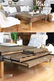 This happy game table is coffee table size measuring 16h x 42w x 23d. Diy Coffee Table With Pullouts Home Made By Carmona
