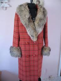 Black And White Checkered Fluffy Jacket Your Place To Buy And Sell All Things Handmade 1960s Coat Orange Plaid Coat