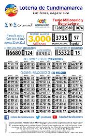 000 millones premio numero serie premio mayor. Loteria De Cundinamarca On Twitter Resultados Del Sorteo 4302 Que Jugo El Lunes 22 De Agosto Resultados Anteriores Https T Co Zrgxjyhlk6