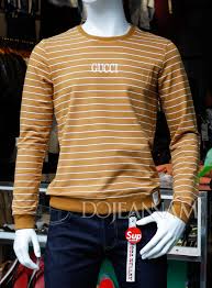 Shop bán Áo thun nam sọc dài tay - Nâu đẹp tại TPHCM |