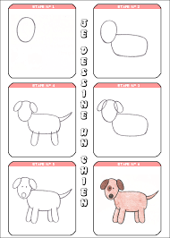 Je dessine des bonshommes allumette… (pas de quoi fouetter un chat !) pourtant j'essaie d'y mettre mon grain de sel et une généreuse dose de plaisir. Apprendre A Dessiner Un Chien