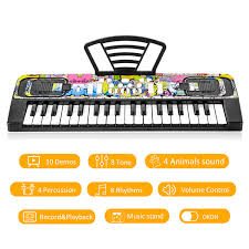 Die klaviatur hat in diesem fall. Musik Tastaturen Fur Kinder Mit Musik Buchhalterung Padagogisches Spielzeug Klavier Tastatur Fur Jungen Madchen Twfric Kinder Tastatur 37 Tasten