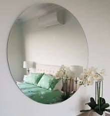 This round wall mirror brightens any living room, dining room, bathroom, foyer or makeup vanity. Round Frameless Polished Edge Wall Mirror Bathroom Or Feature 50cm To 60cm Dia Ebay