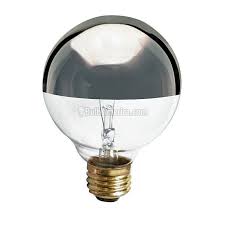 Satco S3861 40w 120v Globe G25 Silver Crown E26 Base Incandescent Light Bulb Incandescent Light Bulb Light Bulb Silver Light Bulb