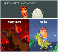 Crash And Tyrannosaurus By Kempferzero On Deviantart Crash Bandicoot Characters Crash Bandicoot Crash