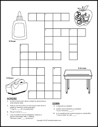 These first grade crossword puzzles are great tools for reviewing and reinforcing common vocabulary first graders will encounter, including words related to math, seasons, and sports, as they build mastery in reading and writing. Back To School Crossword Puzzles Tree Valley Academy