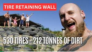Saved $16,000+: How to build a tire retaining wall yourself