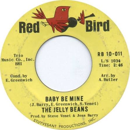 The Jelly Beans - Baby Be Mine / The Kind Of Boy You Can't Forget - Red  Bird - USA - RB 10-011 - 7" Single - 45cat