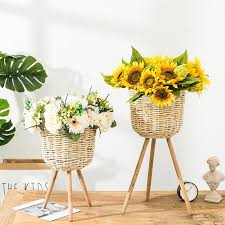 Maybe you would like to learn more about one of these? Garden Decoration Floor Vase Plant Stand Wickerwork Flower Pot Holder Display Potted Rack Rustic Decor Plant Pot Garden Supplies Buy At The Price Of 17 10 In Aliexpress Com Imall Com
