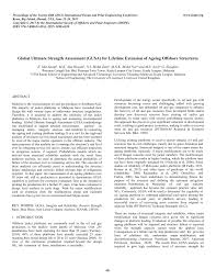 Find their customers, contact information, and details on 188 shipments. Pdf Global Ultimate Strength Assessment Gusa For Lifetime Extension Of Ageing Offshore Structures