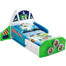 Disney Toy Story Buzz Lightyear Spaceship Toddler Bed Walmart Com Could Diy A Similar Twin Sized Version Toy Story Room Toy Story Bedroom Toddler Bed