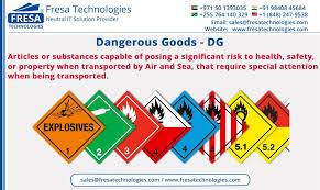 Dangerous Goods Articles Or Substances Capable Of Posing A Significant Risk To Health Safety Or Property When Transported By Air And Sea That Require Speci Trong 2020