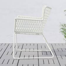 Hogsten Tuinstoel Wit Ikea In 2020 Outdoor Dining Furniture Outdoor Chairs Outdoor Dining Chairs