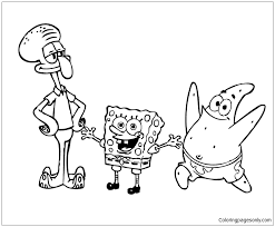 Spongebob and patrick coloring page coloring home Spongebob S Friends Coloring Pages St Patricks Day Coloring Pages Coloring Pages For Kids And Adults